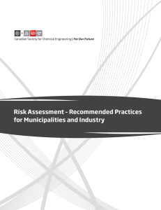 Risk Assessment – Recommended Practices for Municipalities and