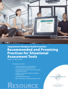Comprehensive Workplace Health Promotion: Recommended and