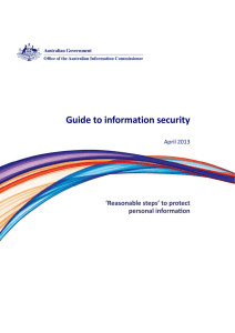 Guide to information security - Office of the Australian Information