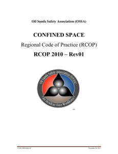 CONFINED SPACE RCOP 2010 – Rev01