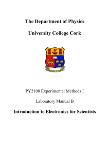 Electronics Manual - Physics Department