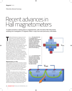 Recent advances in Hall magnetometers