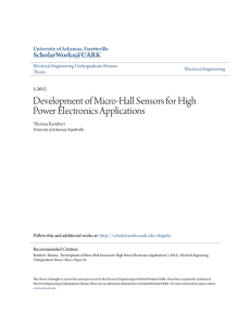 Development of Micro-Hall Sensors for High Power Electronics