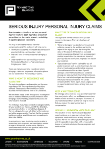 serious injury personal injury claims