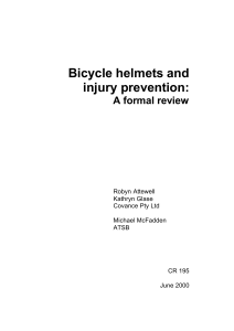 Bicycle helmets and injury prevention