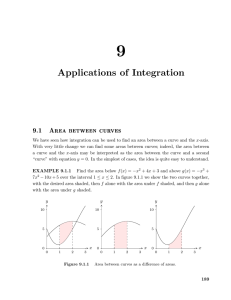 Chapter 9: Applications of Integration