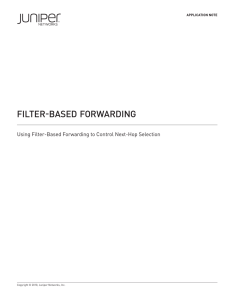 Filter-Based Forwarding