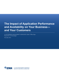The Impact of Application Performance and