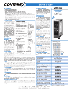 Data Sheets / PDF - Locon Sensor Systems