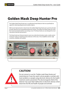 Golden Mask Deep Hunter Pro - Golden Mask Metal Detectors