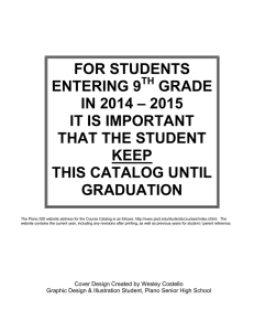for students entering 9 grade in 2014 – 2015 it is