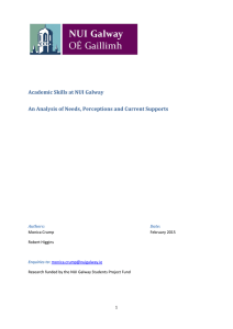 Academic Skills at NUI Galway Report Feb 2015