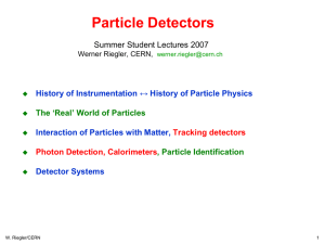 Particle Detectors - Indico