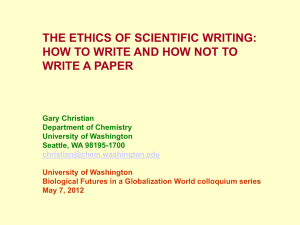 the ethics of scientific writing