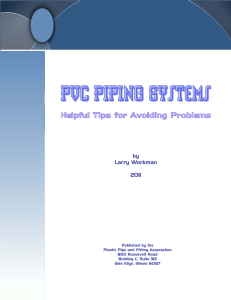 PVC Piping Systems - Helpful Tips for Avoiding Problems