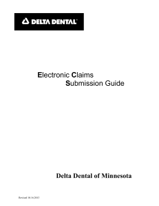 Electronic Claims Submission Guide