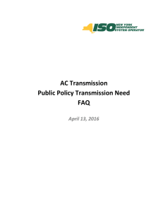AC Transmission Public Policy Transmission Need FAQ