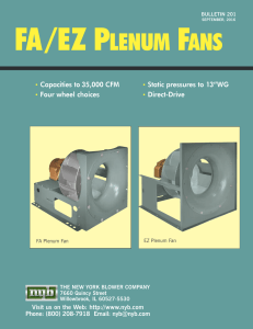 Plenum Fans (201) - New York Blower Company