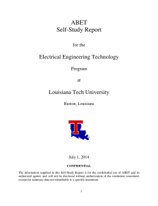 ABET Self-Study Report - LaTech COES Intranet