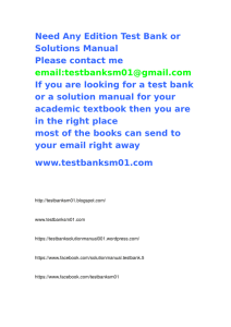Need Any Edition Test Bank or Solutions Manual