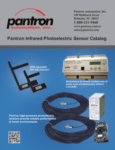 Pantron Infrared Photoelectric Sensor Catalog