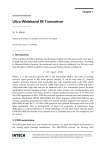 Ultra-Wideband RF Transceiver