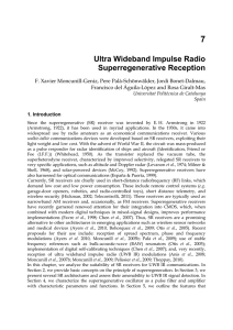 Ultra Wideband Impulse Radio Superregenerative