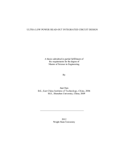 ULTRA LOW POWER READ-OUT INTEGRATED CIRCUIT DESIGN