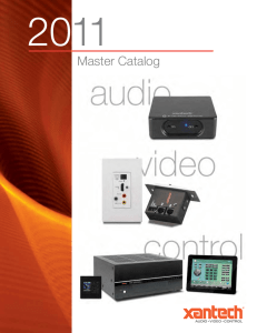 Xantech 2011 "Product Catalogue"