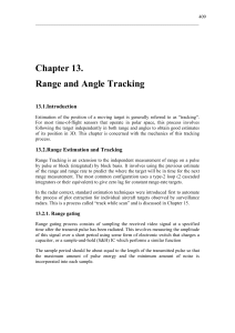 Chapter 13. Range and Angle Tracking