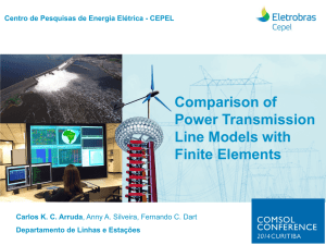 Comparison of Power Transmission Line Models with Finite Elements