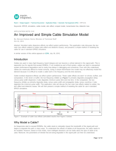 An Improved and Simple Cable Simulation Model