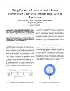 Using Dielectric Losses to De-Ice Power Transmission Lines with