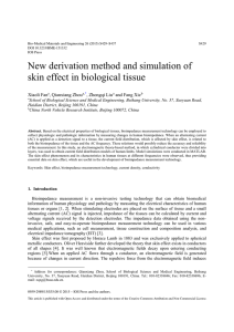 New derivation method and simulation of skin effect in biological tissue