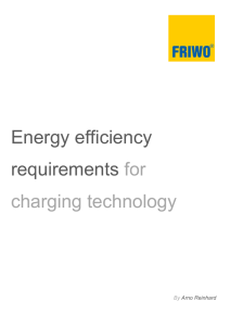 Energy efficiency requirements for charging technology