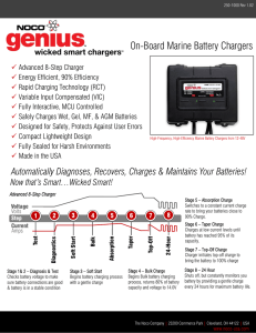 On-Board Marine Battery Chargers