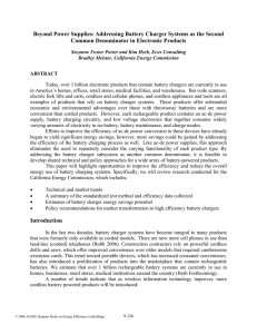 Beyond Power Supplies: Addressing Battery Charger Systems