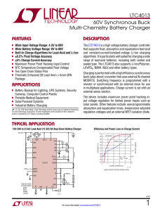 LTC4013 60V Synchronous Buck Multi
