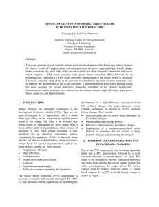A HIGH-EFFICIENCY ON-BOARD BATTERY CHARGER WITH