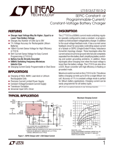 LT1513/LT1513-2 - SEPIC Constant- or