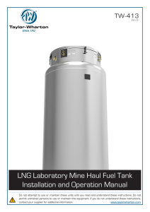 LNG Laboratory Mine Haul Fuel Tank Installation - Taylor