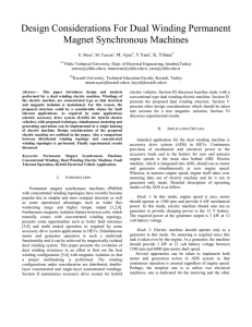 Design Considerations For Dual Winding Permanent Magnet