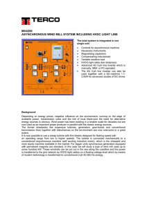 mv4250 asynchronous wind mill system including hvdc light