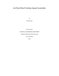 Cal Poly Wind Turbine Speed Controller
