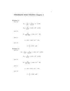 PROBLEM SOLUTIONS: Chapter 1