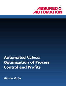 Automated Valves: Optimization of Process