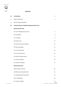 CONTENTS 1.0 Introduction 3 1.1 Scope of Document 3 1.2 Brief