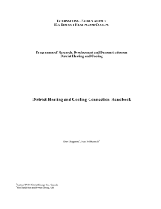 District Heating and Cooling Connection Handbook