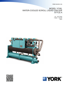 Model YCWL Style A Water-Cooled Scroll Liquid