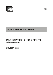 gce marking scheme